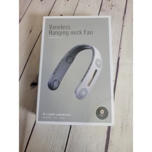 Portable Hanging Neck Fan Turbo 360°Cooling Airflow Bladeless USB Rechargeable